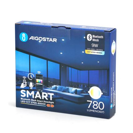 Aigostar - Lampada da incasso LED dimmerabile MESH LED/9W/230V 2700-6500K diametro 14,5 cm