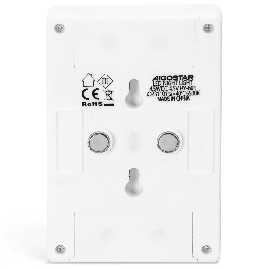 Aigostar - Lampada da notte portatile a LED/3xAAA 6500K