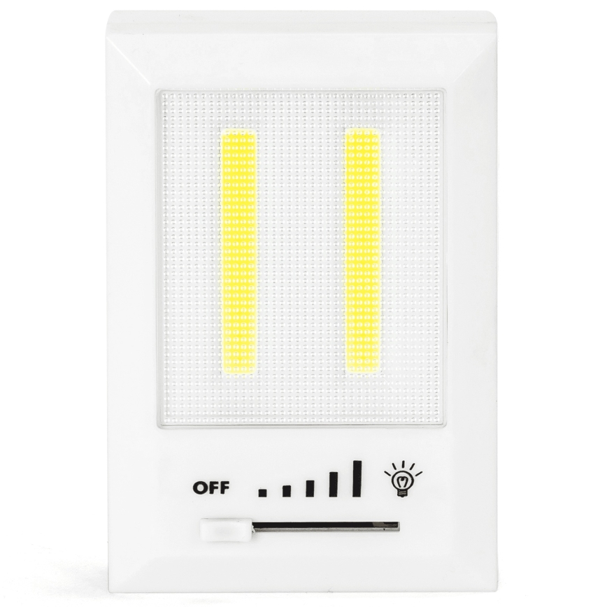 Aigostar - Lampada da notte portatile a LED/4xAAA 6500K