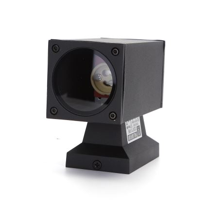 Aigostar - Lampada da parete per esterni 1xGU10/230V IP65 nera, quadrata