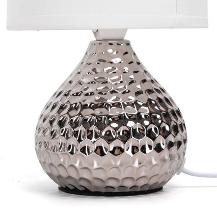 Aigostar - Lampada da tavolo 1xE14/40W/230V cromo lucido