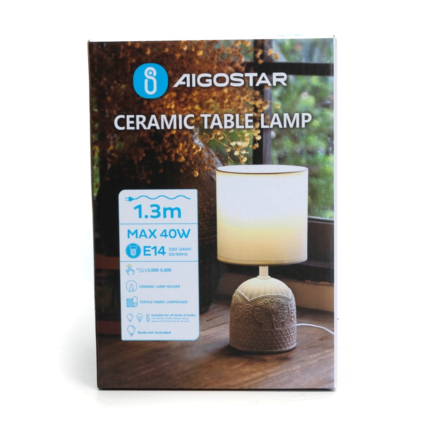 Aigostar - Lampada da tavolo 1xE14/40W/230V