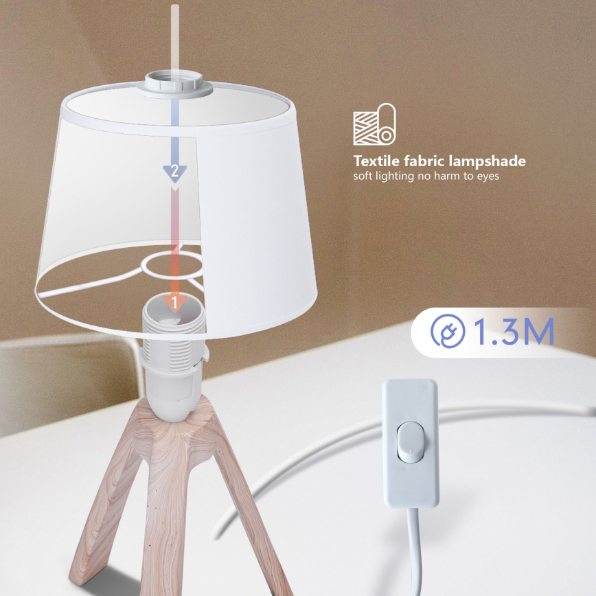 Aigostar - Lampada da tavolo 1xE14/40W/230V