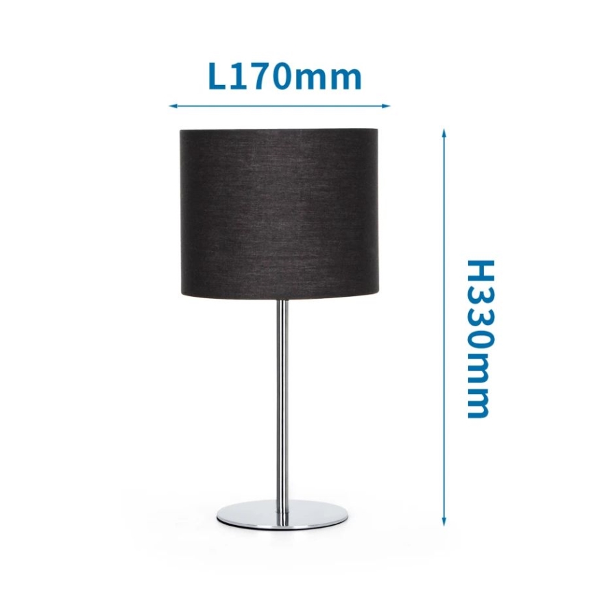 Aigostar - Lampada da tavolo 1xE14/40W/230V nero
