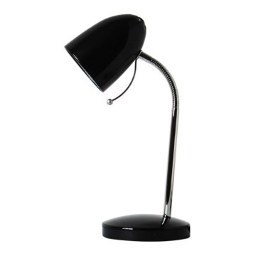 Aigostar - Lampada da tavolo 1xE27/36W/230V nero/cromo lucido