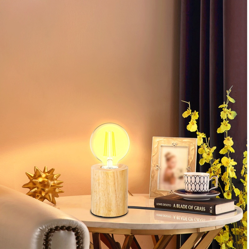 Aigostar - Lampada da tavolo 1xE27/60W/230V beige