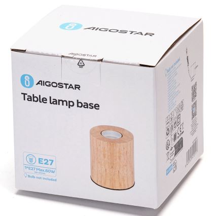 Aigostar - Lampada da tavolo 1xE27/60W/230V beige