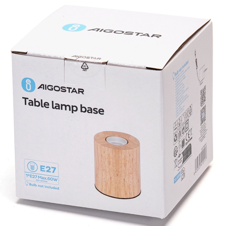 Aigostar - Lampada da tavolo 1xE27/60W/230V beige