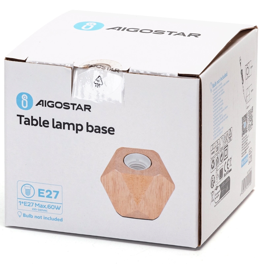 Aigostar - Lampada da tavolo 1xE27/60W/230V beige
