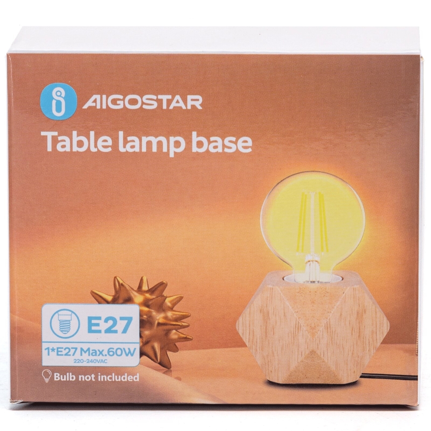 Aigostar - Lampada da tavolo 1xE27/60W/230V beige