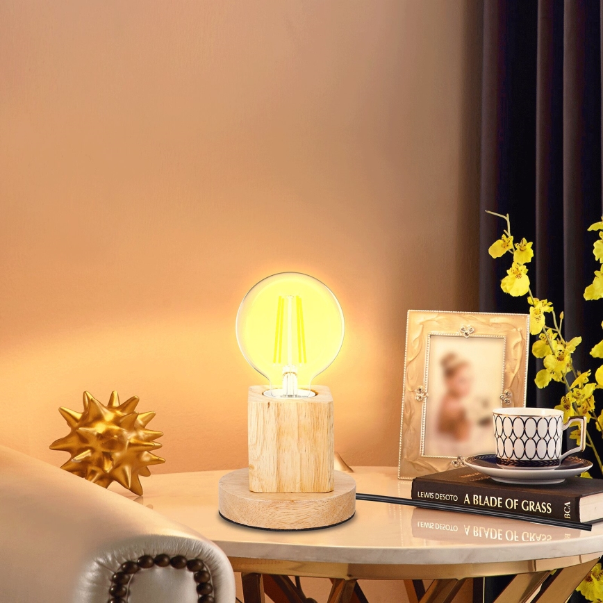 Aigostar - Lampada da tavolo 1xE27/60W/230V beige