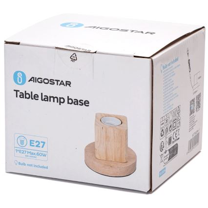 Aigostar - Lampada da tavolo 1xE27/60W/230V beige
