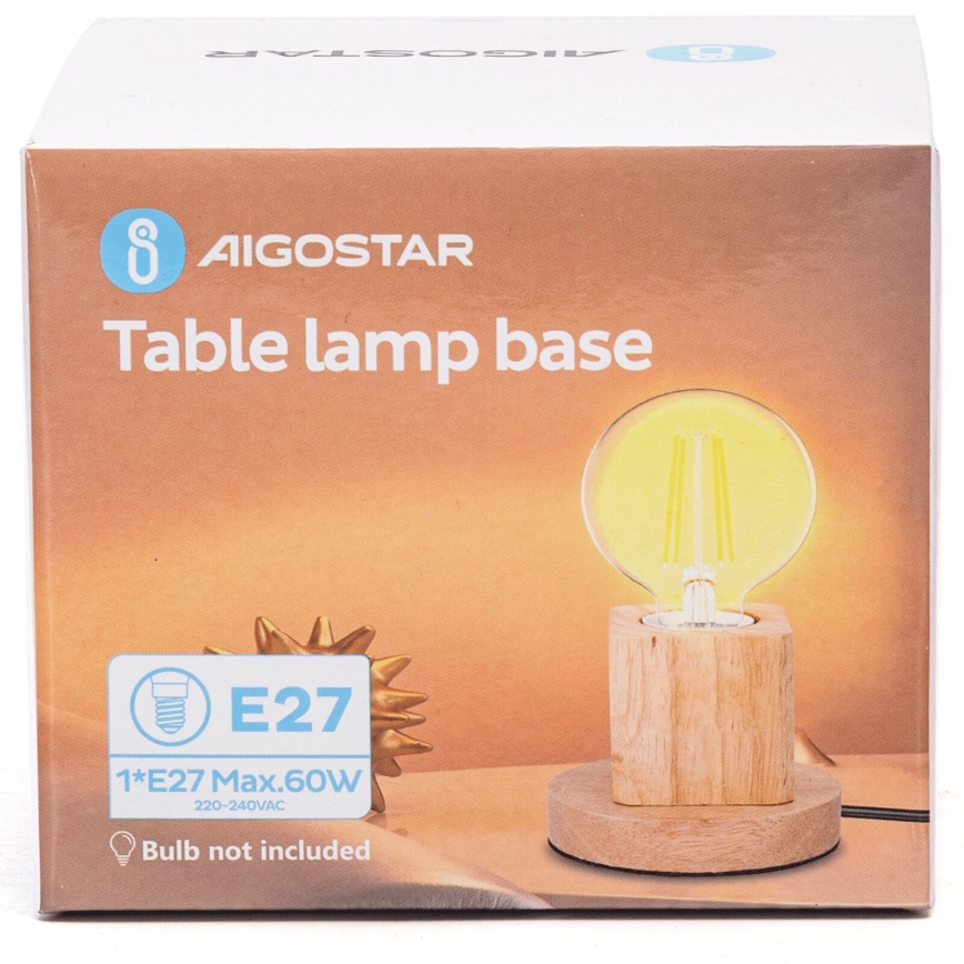 Aigostar - Lampada da tavolo 1xE27/60W/230V beige