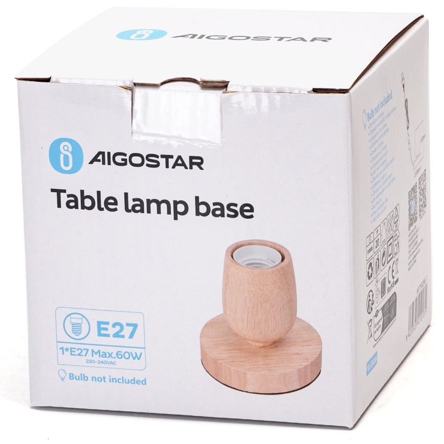 Aigostar - Lampada da tavolo 1xE27/60W/230V beige