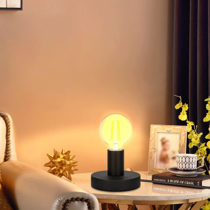 Aigostar - Lampada da tavolo 1xE27/60W/230V nero