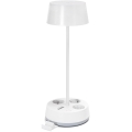 Aigostar - Lampada da tavolo a LED dimmerabile con prese e USB LED/4,6W/230V 3000/4000/6500K bianca
