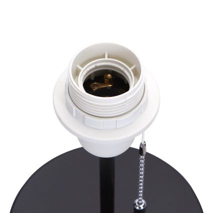 Aigostar - Lampada da tavolo con porta USB 1xE27/40W/230V nero