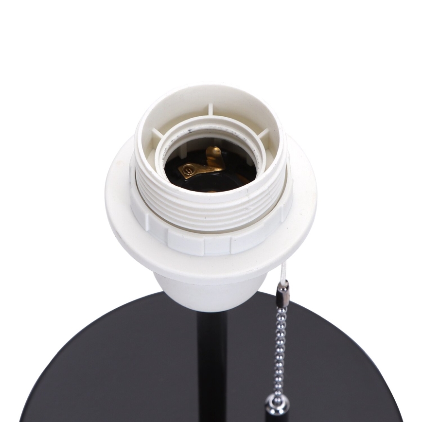 Aigostar - Lampada da tavolo con porta USB 1xE27/40W/230V nero