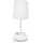 Aigostar - Lampada da tavolo con prese e porte USB 1xE27/60W/230V bianca
