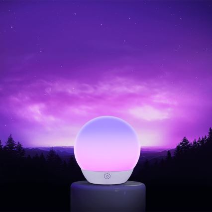 Aigostar - Lampada da tavolo dimmerabile LED RGBW 5,5W/5V Wi-Fi + telecomando