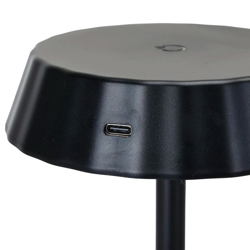 Aigostar - Lampada da tavolo dimmerabile LED AMBIENT LED/2,4W/5V 3000-6500K nera 2000 mAh