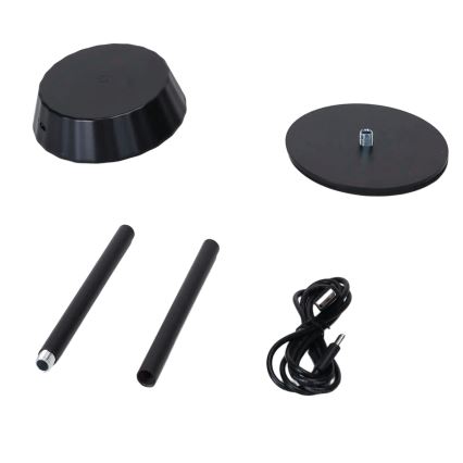 Aigostar - Lampada da tavolo dimmerabile LED AMBIENT LED/2,4W/5V 3000-6500K nera 2000 mAh