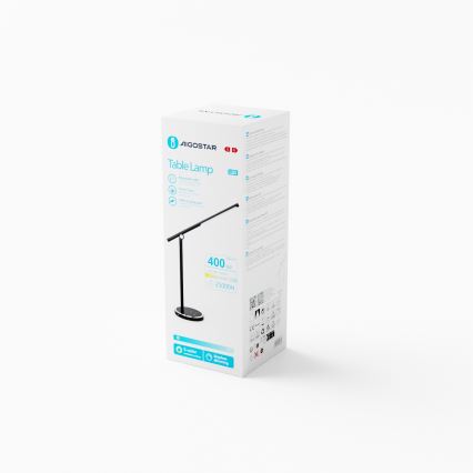 Aigostar - Lampada da tavolo LED dimmerabile con funzione Touch LED/8W/230V 3000-6000K nero