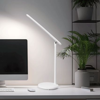 Aigostar - Lampada da tavolo ricaricabile a LED dimmerabile con touch LED/3W/5V 1200mAh 3000/4000/6500K