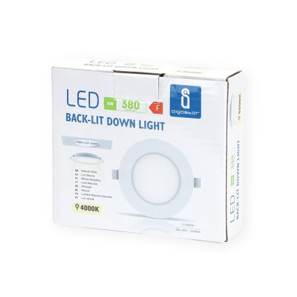 Aigostar - Lampada LED da incasso LED/4W/230V 4000K diametro 9,8 cm bianco