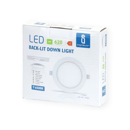 Aigostar - Lampada LED da incasso LED/6W/230V 6500K diametro 11,8 cm bianco