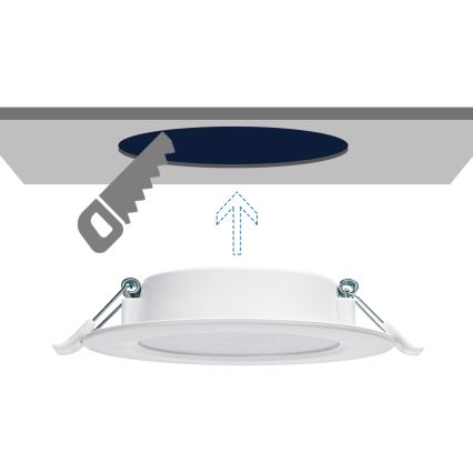 Aigostar - Lampada LED da incasso LED/9W/230V 4000K diametro 14,5 cm bianco