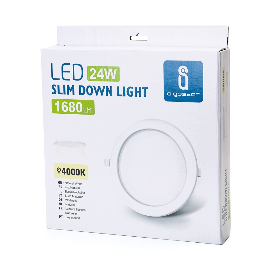 Aigostar - Lampada LED da incasso ULTRATHIN LED/24W/230V 4000K bianco