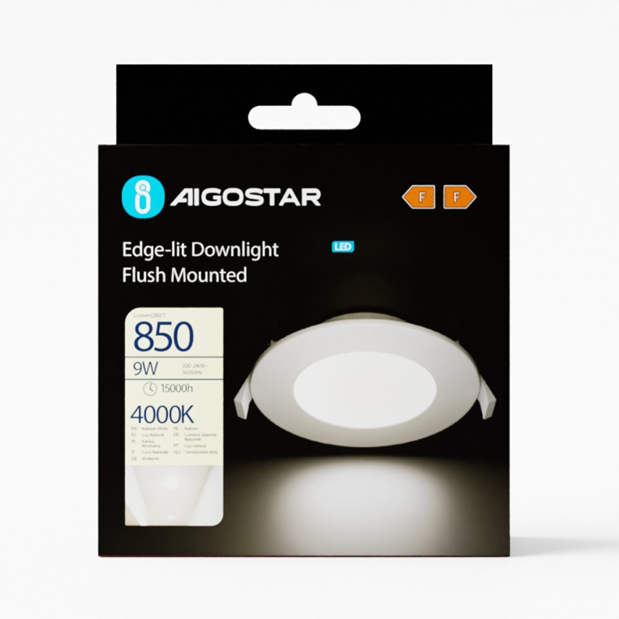 Aigostar - Lampada LED da incasso ULTRATHIN LED/9W/230V 4000K bianco