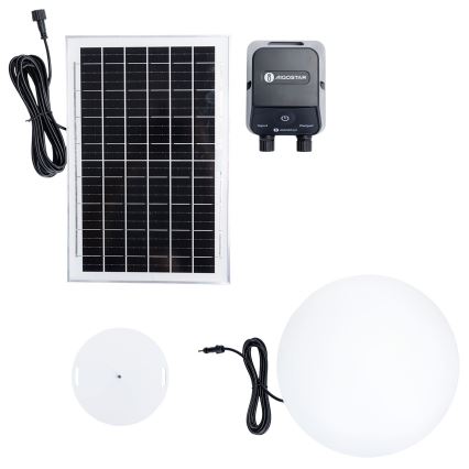 Aigostar - Lampada da esterno LED RGBW dimmerabile MESH, 35 W, 3,7 V, 4000 mAh, 2700–6500 K, IP65, Ø 50 cm + telecomando