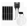 Aigostar - Lampada LED solare 2xLED/70W/12V 12000 mAh 6500K diametro 20,5 cm + telecomando
