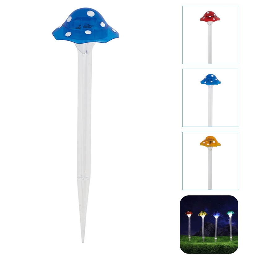 Aigostar - Lampada LED solare LED/0,006W/1,2V 100 mAh 2700K IP44 blu