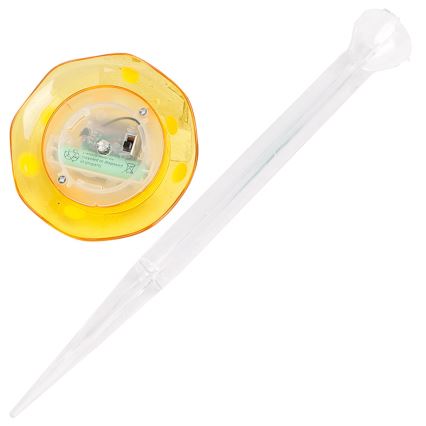 Aigostar - Lampada LED solare LED/0,006W/1,2V 100 mAh 2700K IP44 giallo