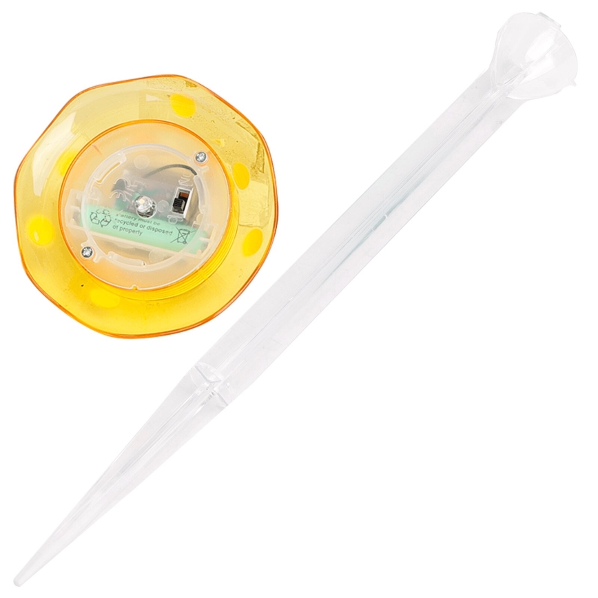 Aigostar - Lampada LED solare LED/0,006W/1,2V 100 mAh 2700K IP44 giallo