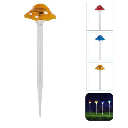 Aigostar - Lampada LED solare LED/0,006W/1,2V 100 mAh 2700K IP44 giallo