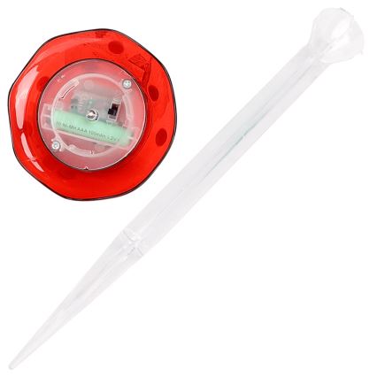 Aigostar - Lampada LED solare LED/0,006W/1,2V 100 mAh 2700K IP44 rosso
