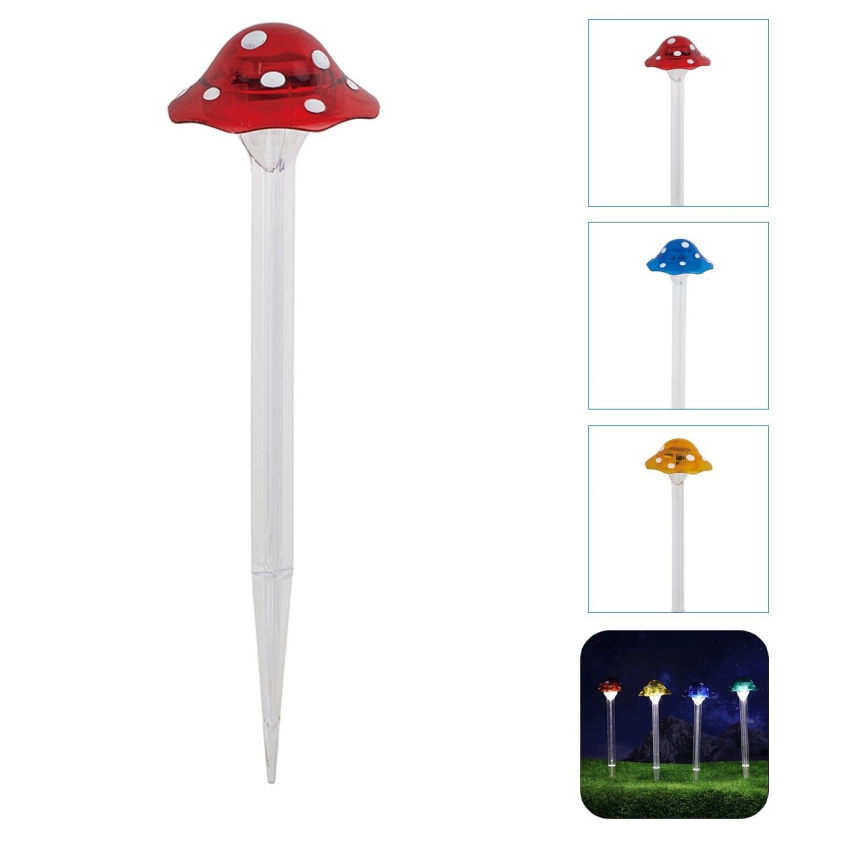 Aigostar - Lampada LED solare LED/0,006W/1,2V 100 mAh 2700K IP44 rosso