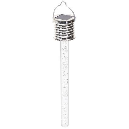 Aigostar - Lampada LED solare LED/0,006W/1,2V cromo 2700K IP44