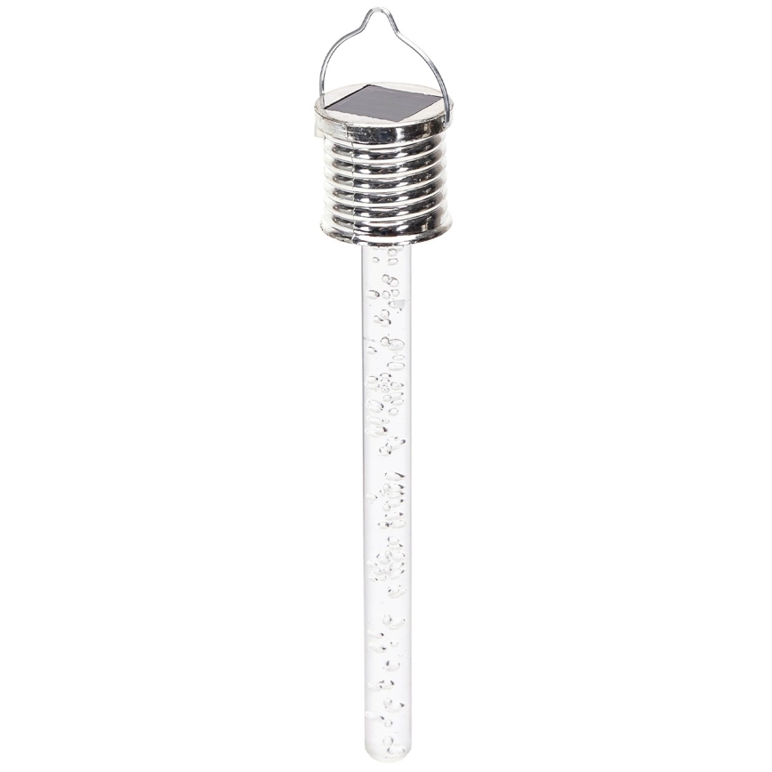 Aigostar - Lampada LED solare LED/0,006W/1,2V cromo 2700K IP44