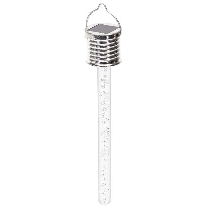 Aigostar - Lampada LED solare LED/0,006W/1,2V cromo 40 mAh 6500K IP44