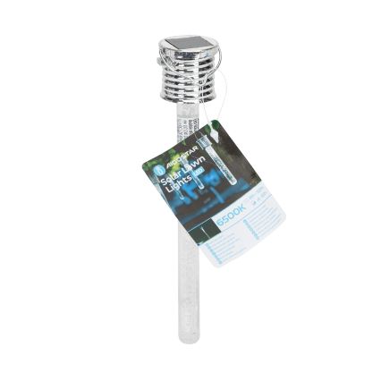 Aigostar - Lampada LED solare LED/0,006W/1,2V cromo 40 mAh 6500K IP44