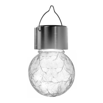 Aigostar - Lampada LED solare LED/0,006W/1,2V cromo opaco 6500K IP44