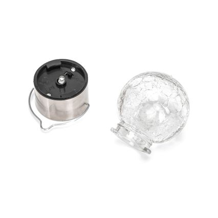 Aigostar - Lampada LED solare LED/0,006W/1,2V diametro 6 cm 100 mAh 6500K IP44