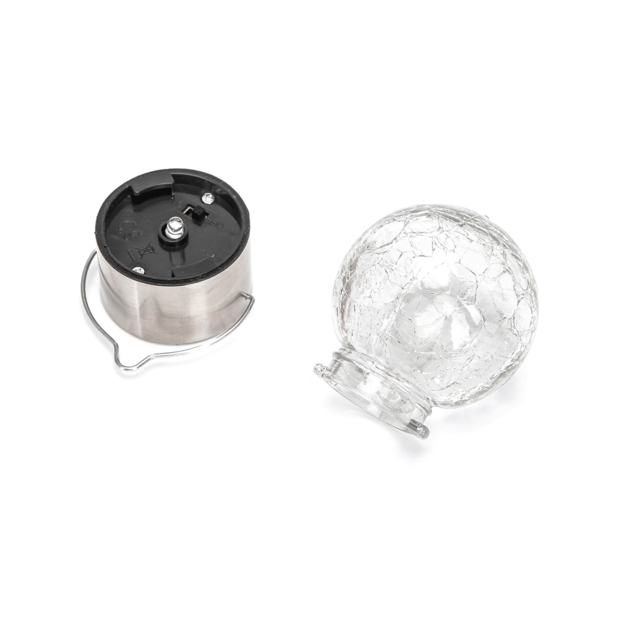 Aigostar - Lampada LED solare LED/0,006W/1,2V diametro 6 cm 100 mAh 6500K IP44