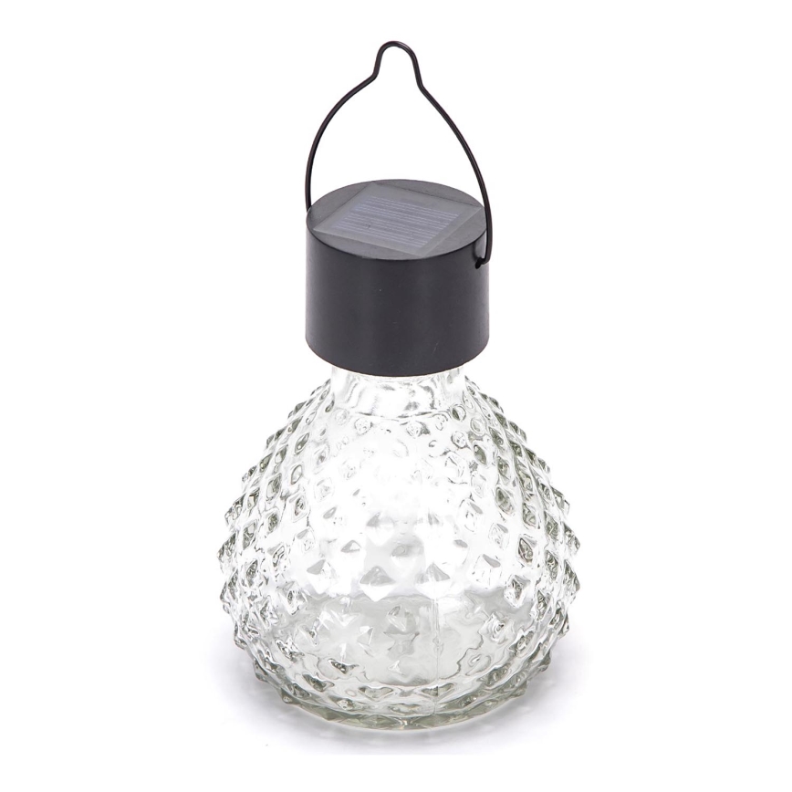 Aigostar - Lampada LED solare LED/0,006W/1,2V nero 100 mAh 2700K IP44