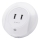 Aigostar - Lampada notturna LED a spina con sensore crepuscolare e porta USB, 0,4W/230V